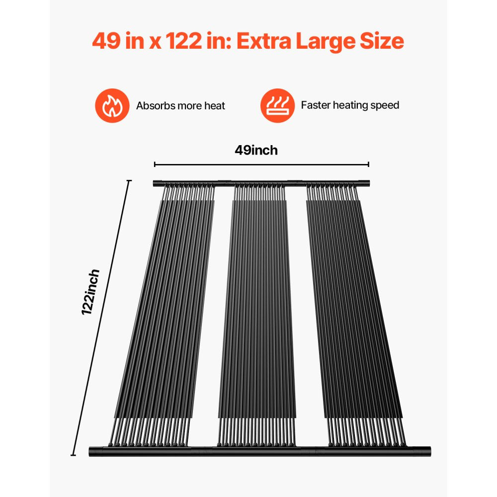 28014BX - 4x10’ Efficient Solar Pool Heater Panels for Quick Warmth
