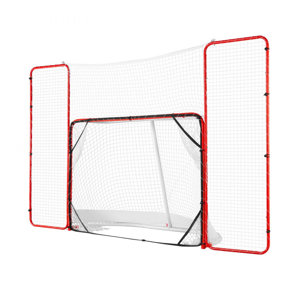 CD-HG04 - Durable 72" Steel Hockey Goal with Practice Rebounder