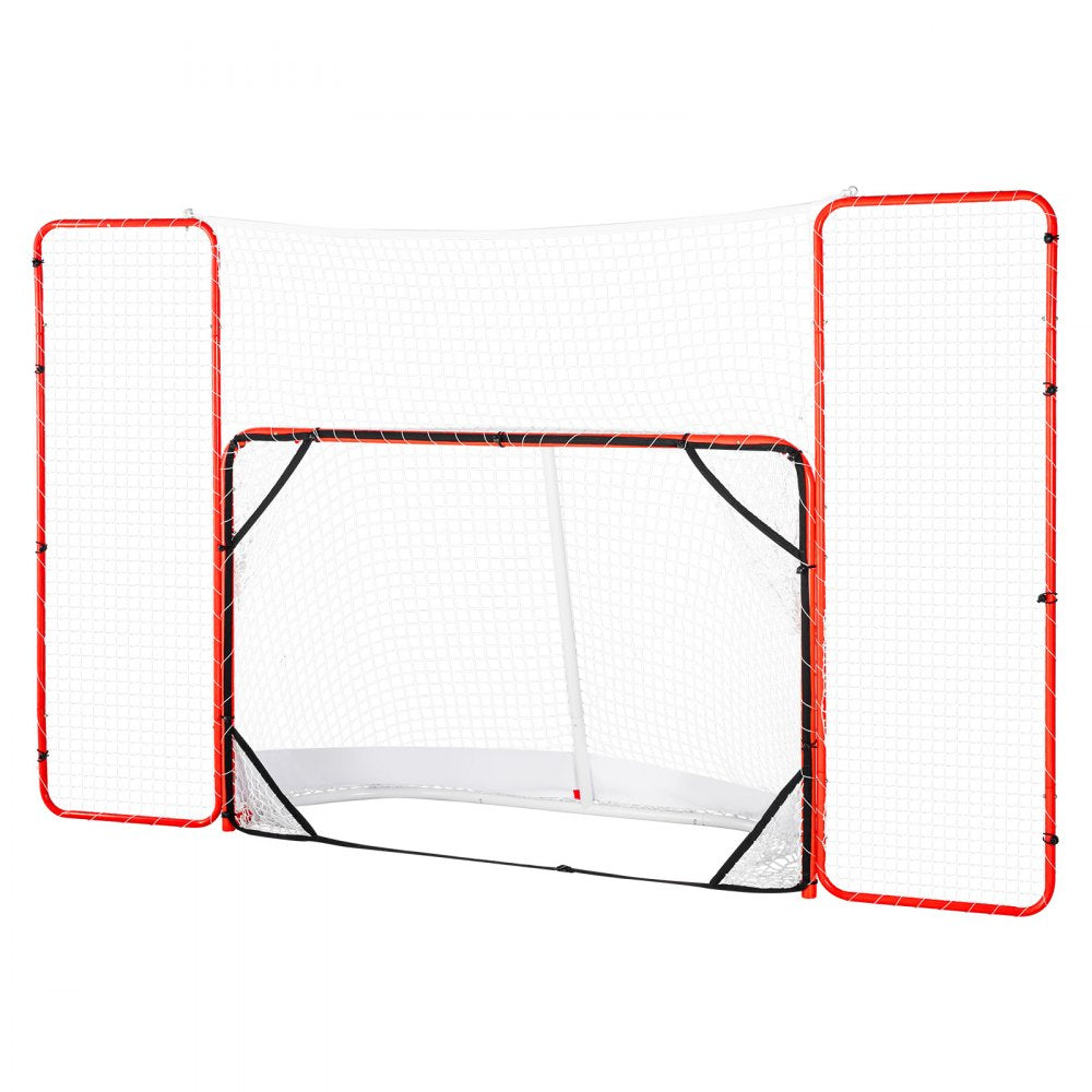 CD-HG04 - Durable 72" Steel Hockey Goal with Practice Rebounder