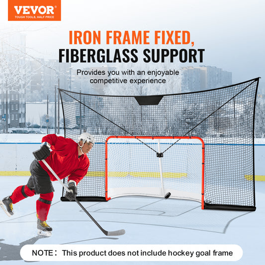 CD-HG05 - 12x7 FT VEVOR Hockey Goal Backstop Net for Training