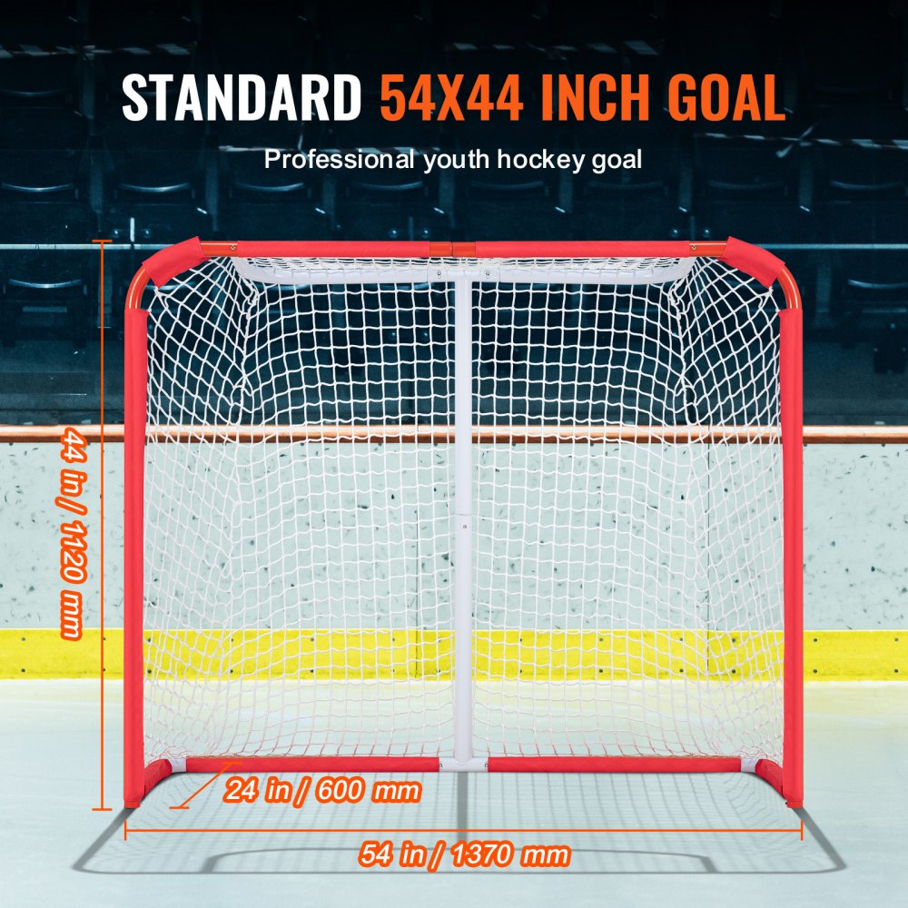 CD-HG01-A - Portable 54" Steel Youth Hockey Goal for Quick Setup