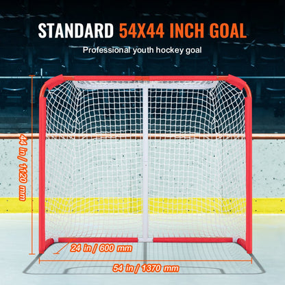 CD-HG01-A - Portable 54" Steel Youth Hockey Goal for Quick Setup
