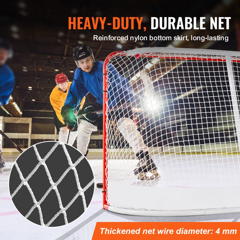 CD-HG02-A - Professional 72" VEVOR Street Hockey Goal with Durable 1.5" Steel Frame