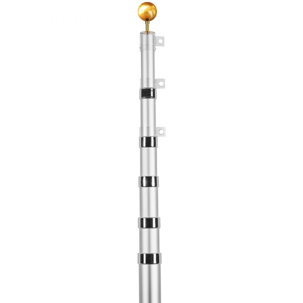 UP-QGSS30 - 30FT Durable Telescoping Flag Pole with Twist-Lock Mechanism