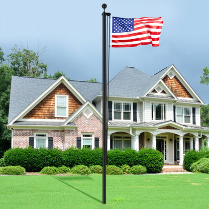 UP-QGTJ20 - 20FT Lightweight Aluminum Detachable Flagpole Kit
