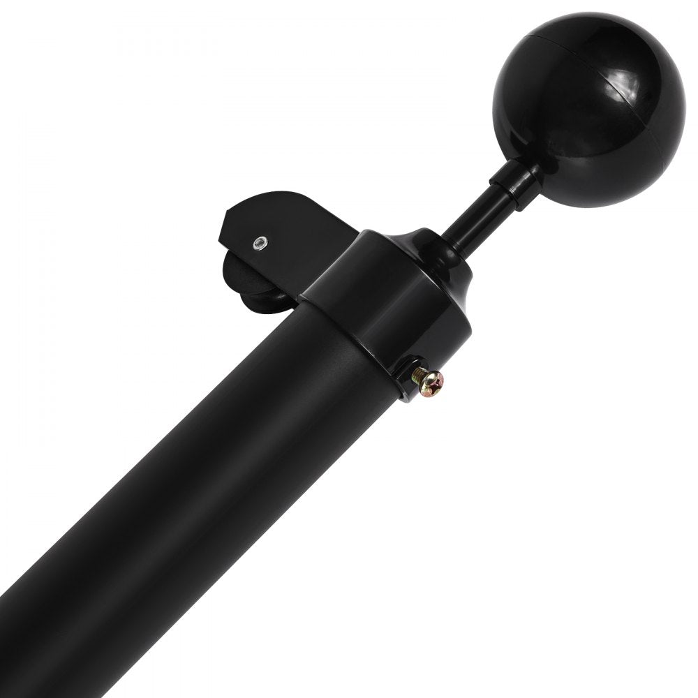 UP-QGTJ25 - 25FT Heavy-Duty Aluminum Flagpole Kit for Outdoor Use