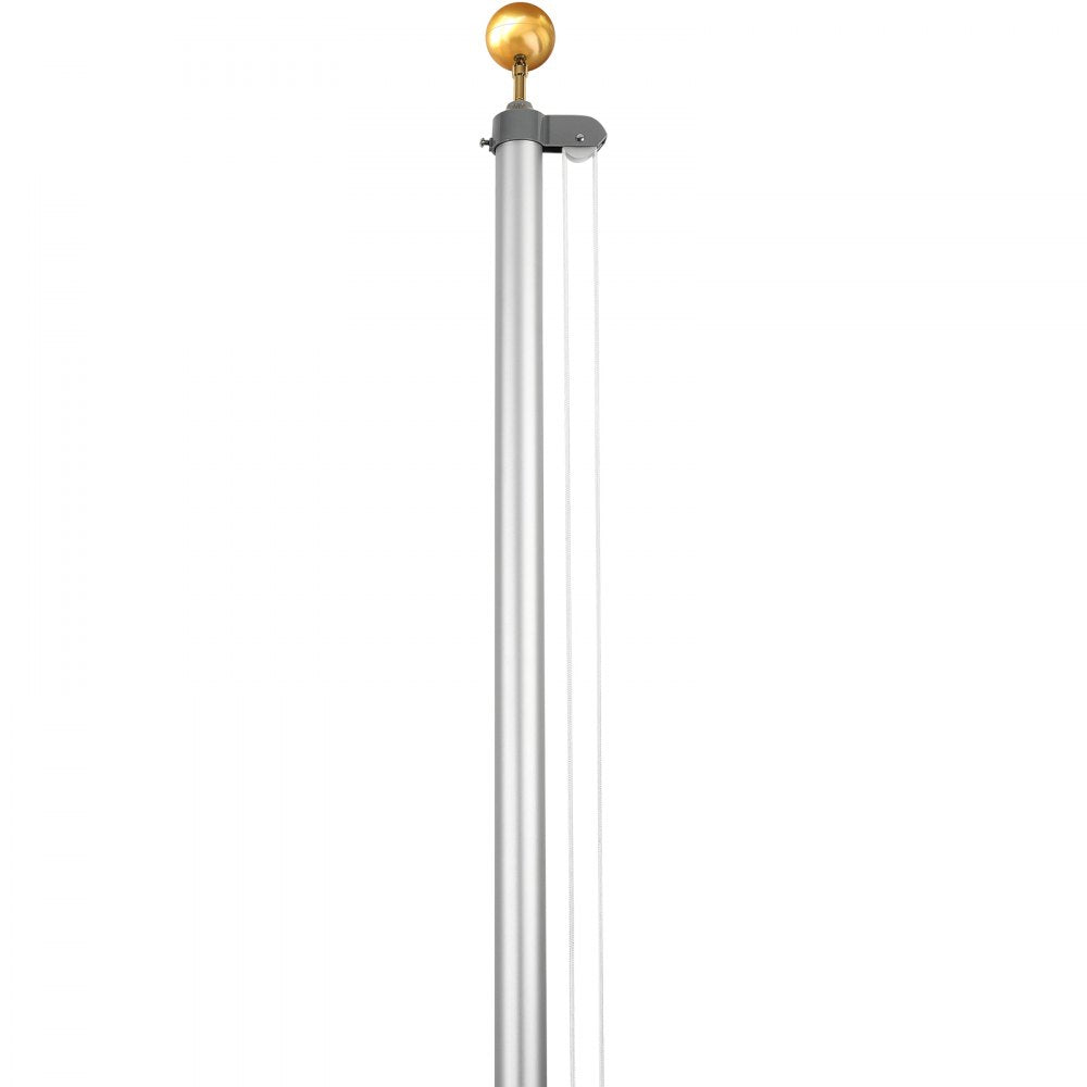 UP-QGTJ20 - 20ft Aluminum Flagpole Kit - Durable, Rust-Resistant & Lightweight