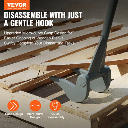 WBS-005 - 50" VEVOR Pallet Buster with Enhanced Pointed Tip & 2000 lbs Capacity