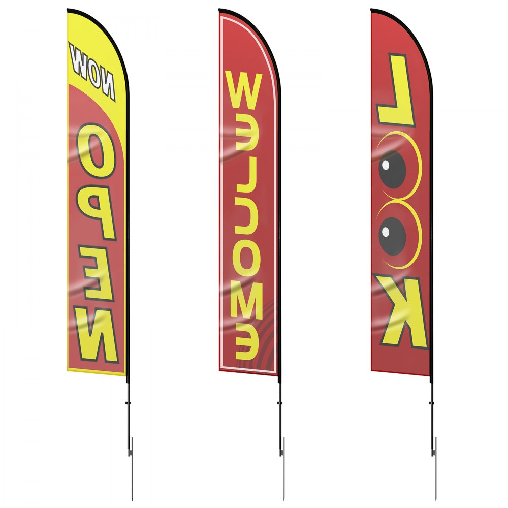 FLB-4.5-3B - 16.3ft Outdoor Open Flags Kit for Business Visibility
