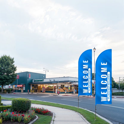 FLB-3.4-2 - 12.7ft VEVOR Feather Flag Pole Kit for Maximum Brand Exposure