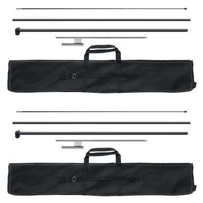 FLB-3.4-2 - 12.7ft VEVOR Feather Flag Pole Kit for Maximum Brand Exposure