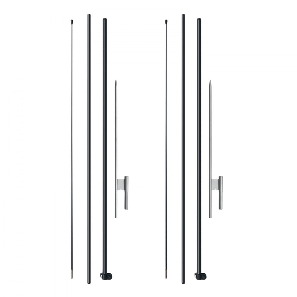 FLB-3.4-2 - 12.7ft VEVOR Feather Flag Pole Kit for Maximum Brand Exposure