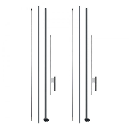 FLB-3.4-2 - 12.7ft VEVOR Feather Flag Pole Kit for Maximum Brand Exposure