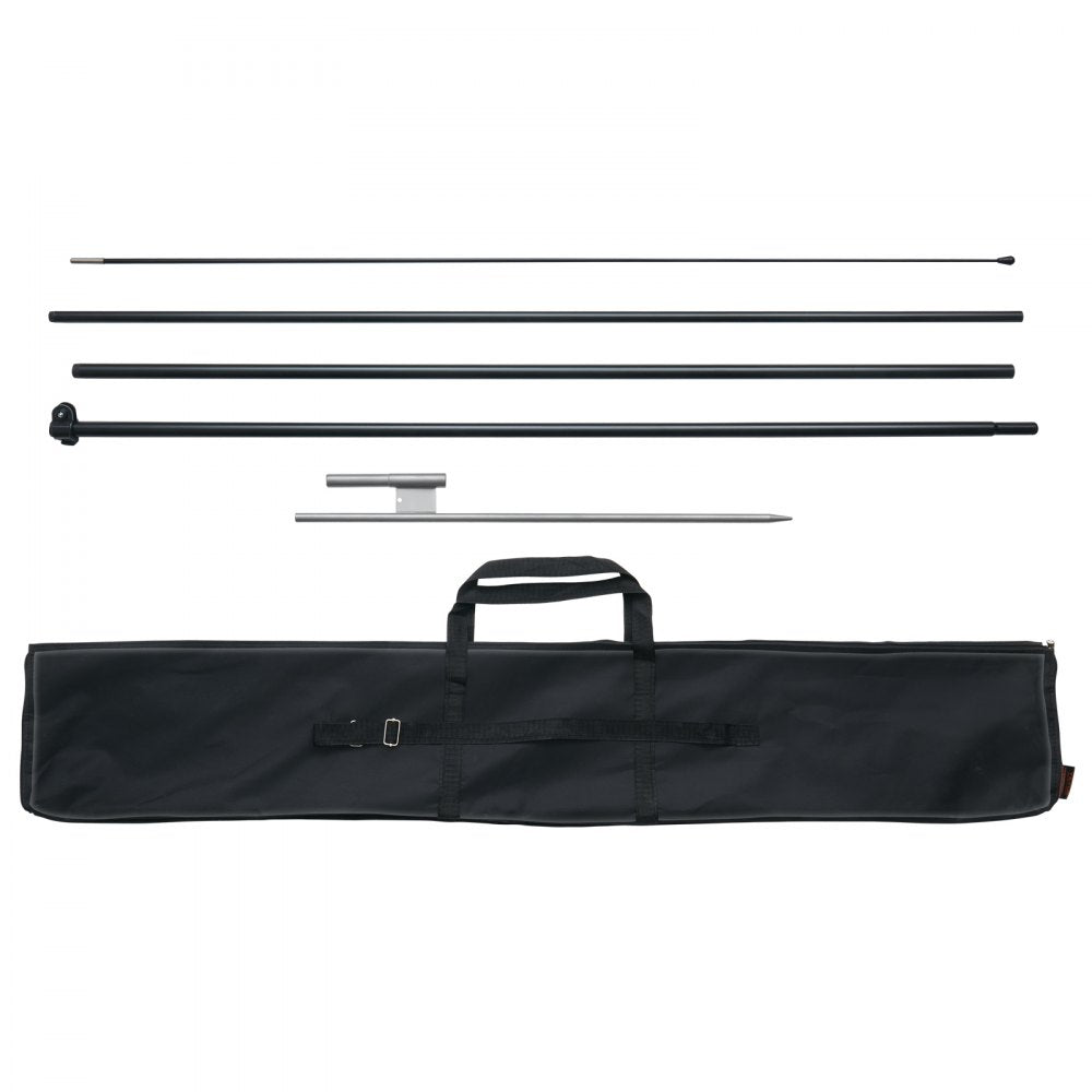 FLB-4.5-1 - 16.3ft Durable Feather Flag Pole Kit for Outdoor Advertising