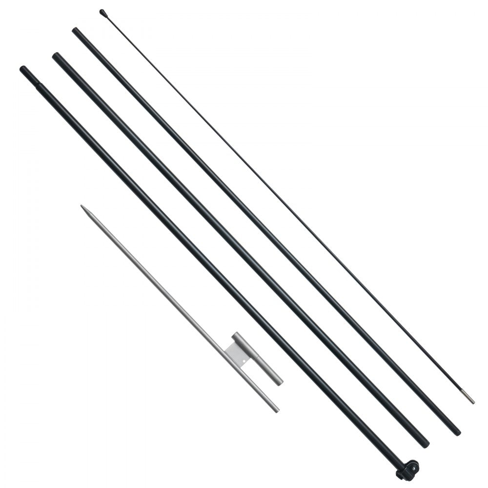 FLB-4.5-1 - 16.3ft Durable Feather Flag Pole Kit for Outdoor Advertising