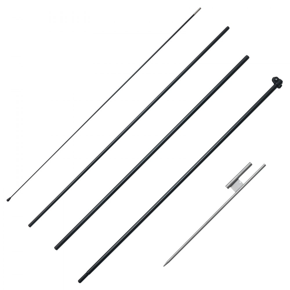 FLB-4.5-1 - 16.3ft Durable Feather Flag Pole Kit for Outdoor Advertising