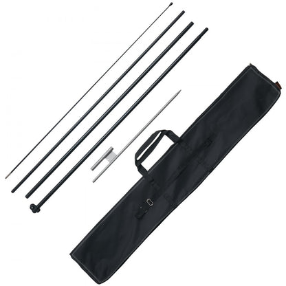FLB-4.5-1 - 16.3ft Durable Feather Flag Pole Kit for Outdoor Advertising