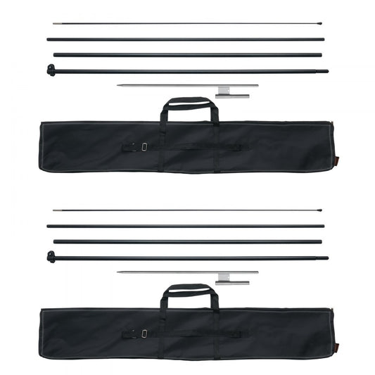 FLB-4.5-2 - Durable 16.3 ft Aluminum Feather Flag Pole Kit