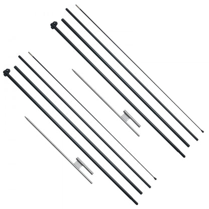 FLB-4.5-2 - Durable 16.3 ft Aluminum Feather Flag Pole Kit