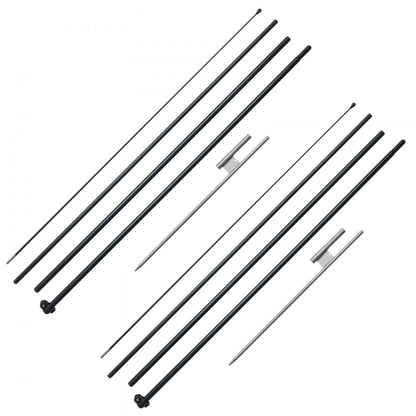 FLB-4.5-2 - Durable 16.3 ft Aluminum Feather Flag Pole Kit