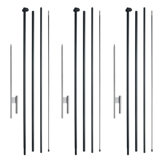 FLB-4.5-3 - 16.3ft VEVOR Feather Flag Pole Kit for Outdoor Events