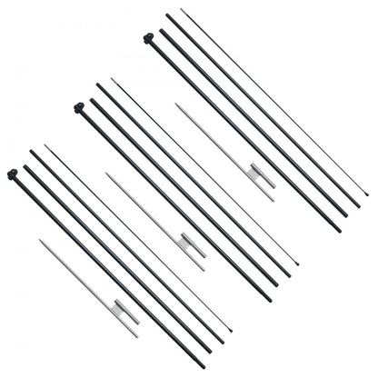 FLB-4.5-3 - 16.3ft VEVOR Feather Flag Pole Kit for Outdoor Events