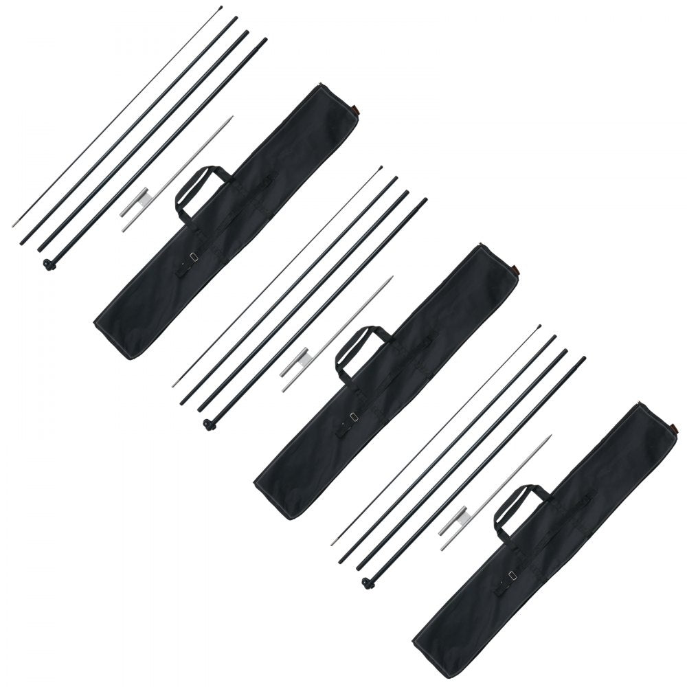 FLB-4.5-3 - 16.3ft VEVOR Feather Flag Pole Kit for Outdoor Events