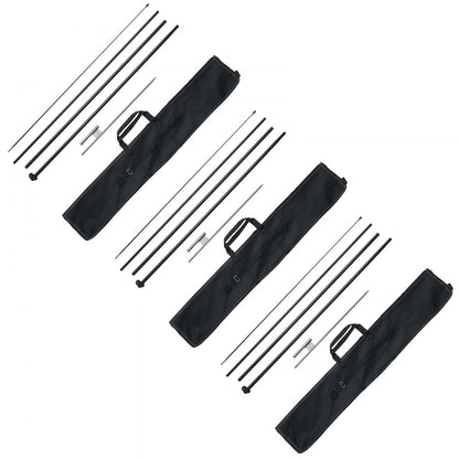 FLB-4.5-3 - 16.3ft VEVOR Feather Flag Pole Kit for Outdoor Events