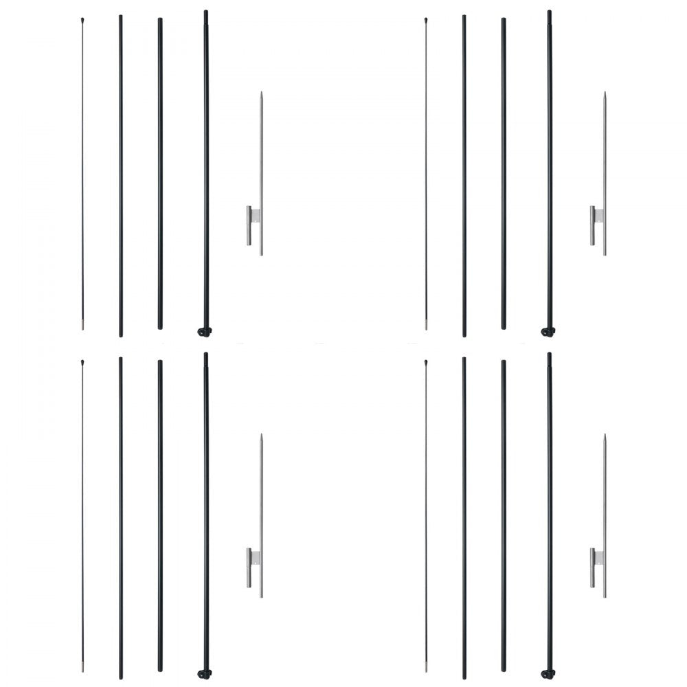 FLB-4.5-4 - 16.3 ft VEVOR Feather Flag Pole for High Visibility