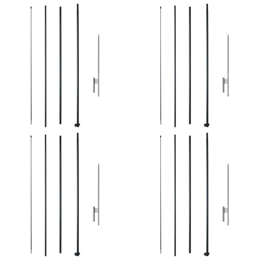 FLB-4.5-4 - 16.3 ft VEVOR Feather Flag Pole for High Visibility