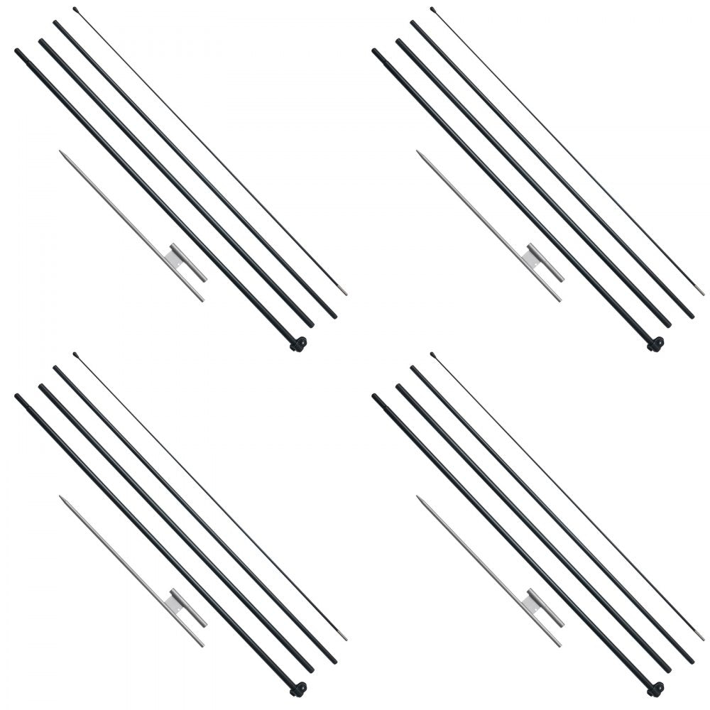 FLB-4.5-4 - 16.3 ft VEVOR Feather Flag Pole for High Visibility