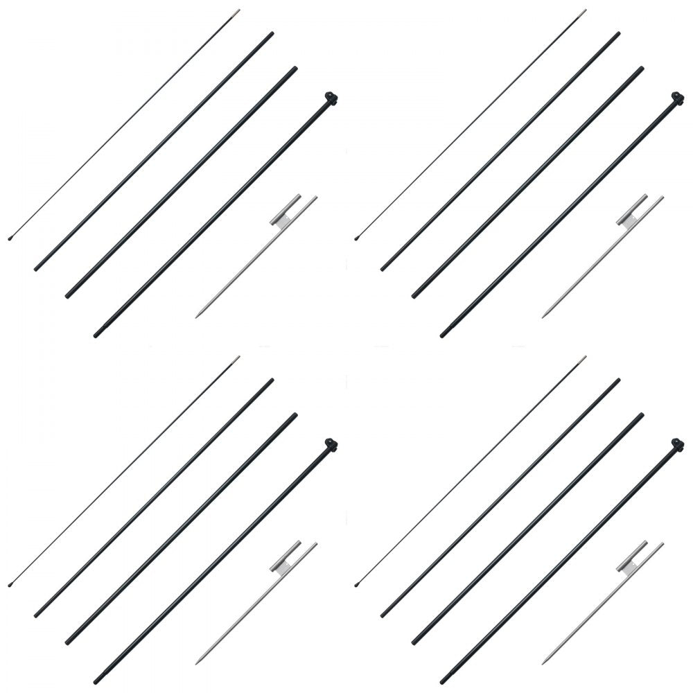 FLB-4.5-4 - 16.3 ft VEVOR Feather Flag Pole for High Visibility