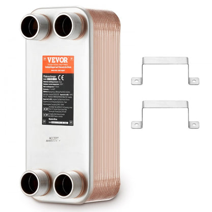 EATB28-30 - 5"x12" VEVOR Stainless Steel Heat Exchanger for Efficient Heating