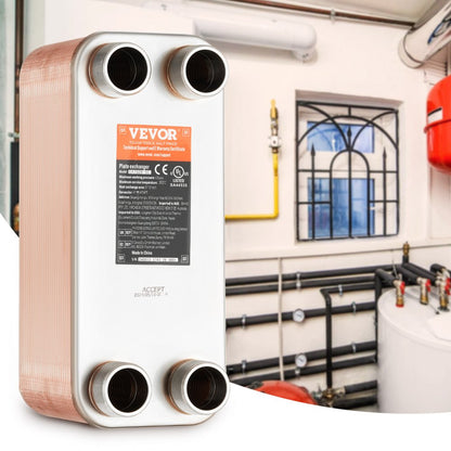 EATB28-50 - 50 Plates 5"x12" Stainless Steel Heat Exchanger for Efficient Heating
