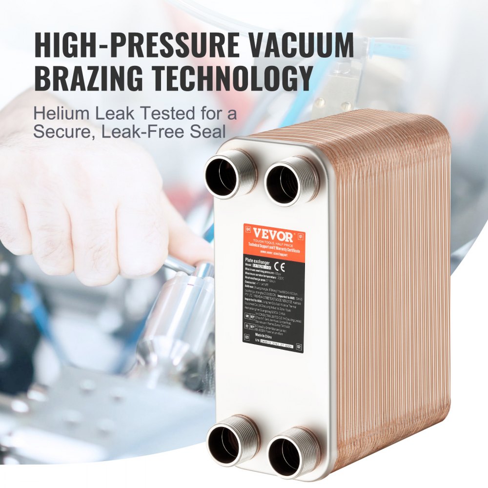 EATB28-80 - 5" x 12" Stainless Steel Heat Exchanger for High Efficiency