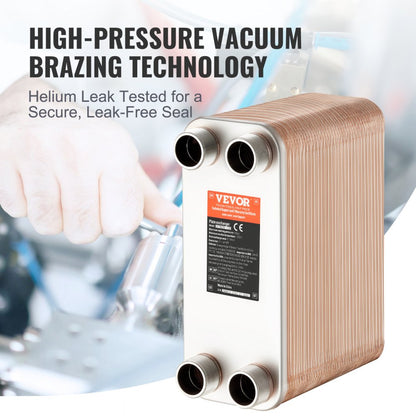 EATB28-80 - 5" x 12" Stainless Steel Heat Exchanger for High Efficiency