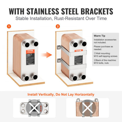 EATB28-80 - 5" x 12" Stainless Steel Heat Exchanger for High Efficiency