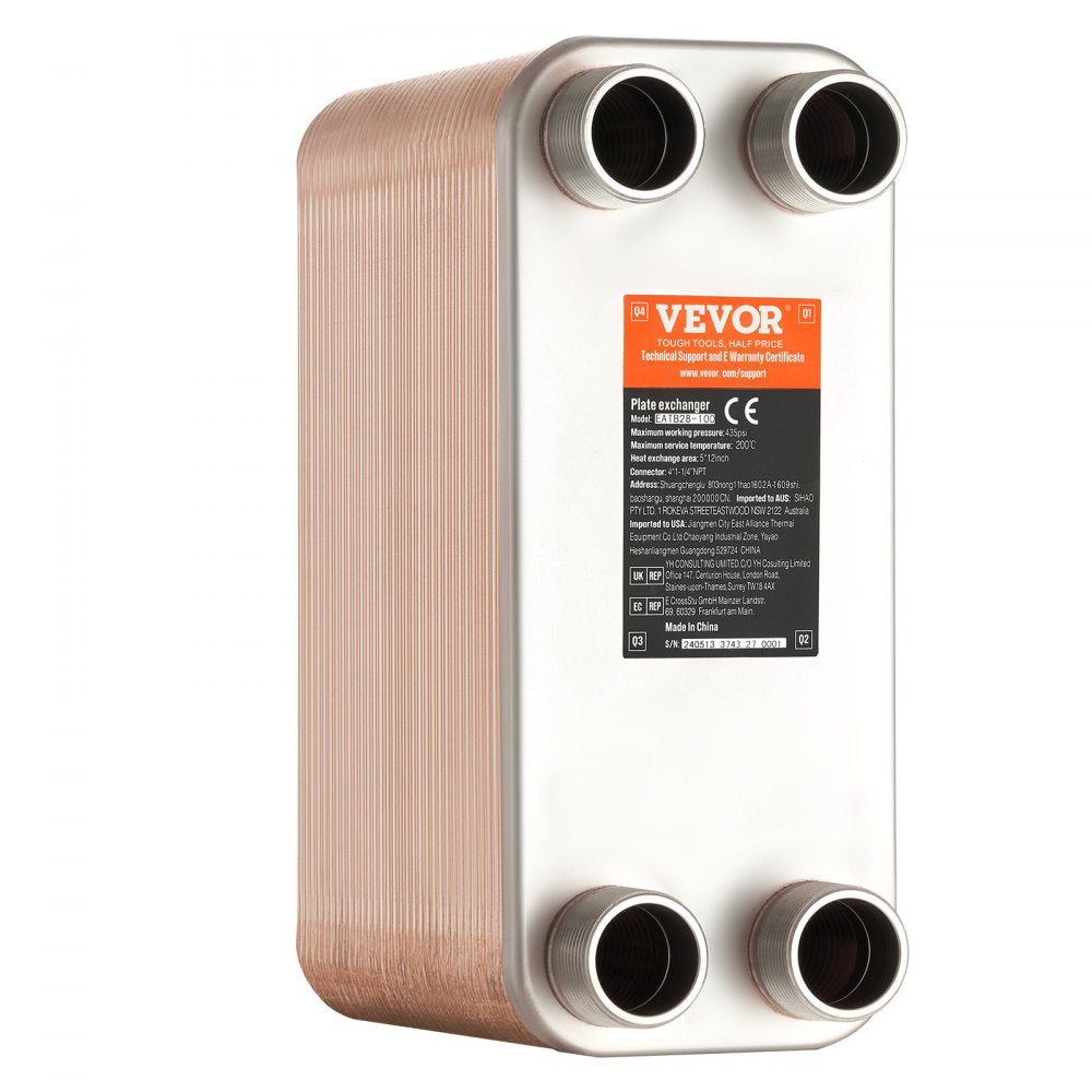 EATB28-80 - 5" x 12" Stainless Steel Heat Exchanger for High Efficiency