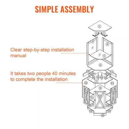 07921001005010101 - Sturdy Corner Bar Cabinet with Adjustable Shelves and Glass Holder