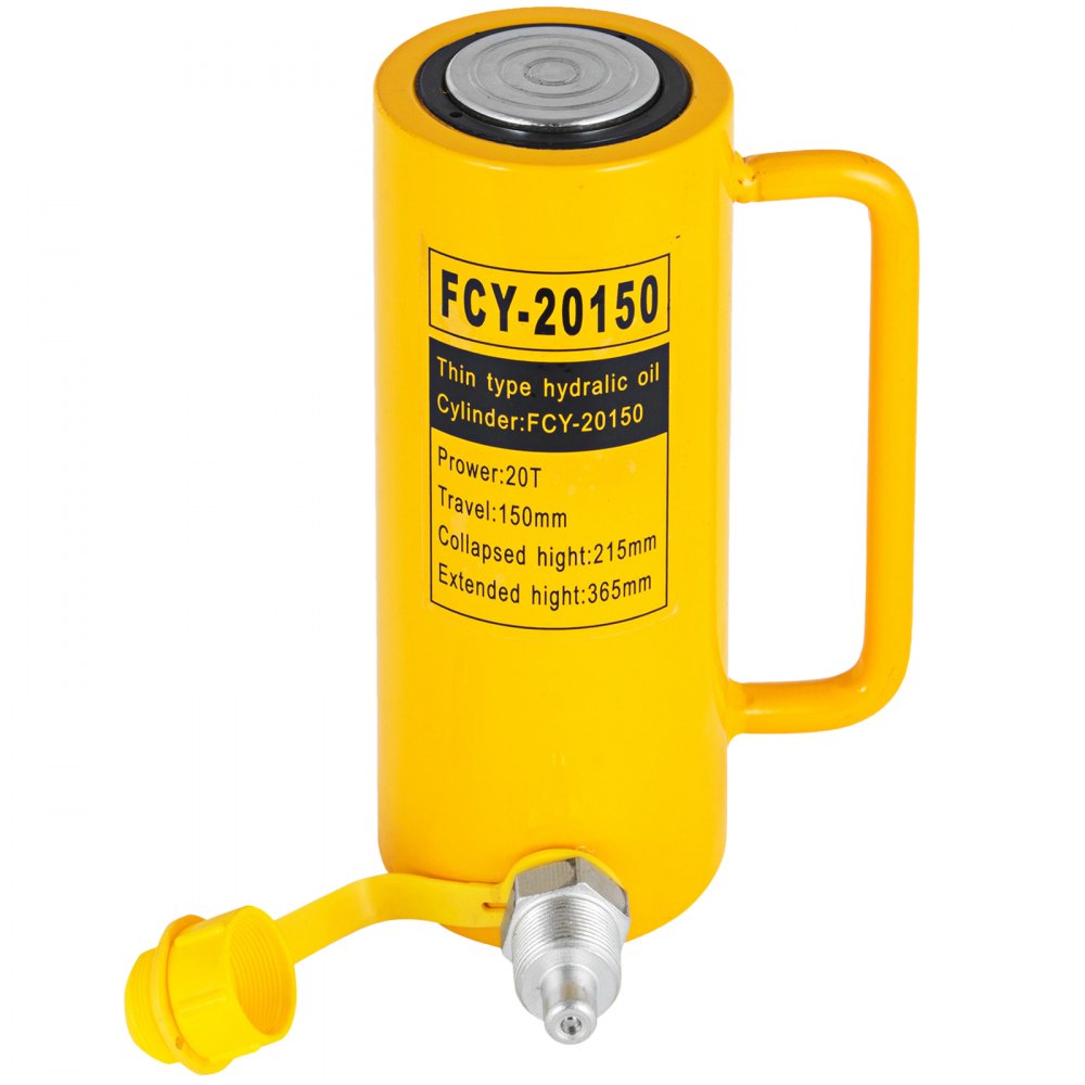 010667049726 - 20 Ton Heavy-Duty Hydraulic Cylinder Jack, 6" Stroke