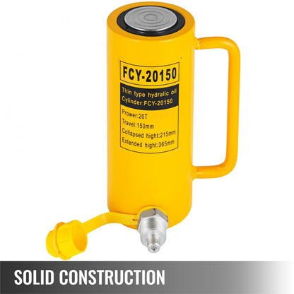 010667049726 - 20 Ton Heavy-Duty Hydraulic Cylinder Jack, 6" Stroke