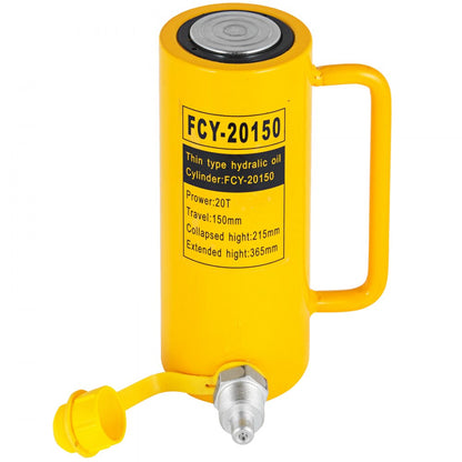 010667049726 - 20 Ton Heavy-Duty Hydraulic Cylinder Jack, 6" Stroke