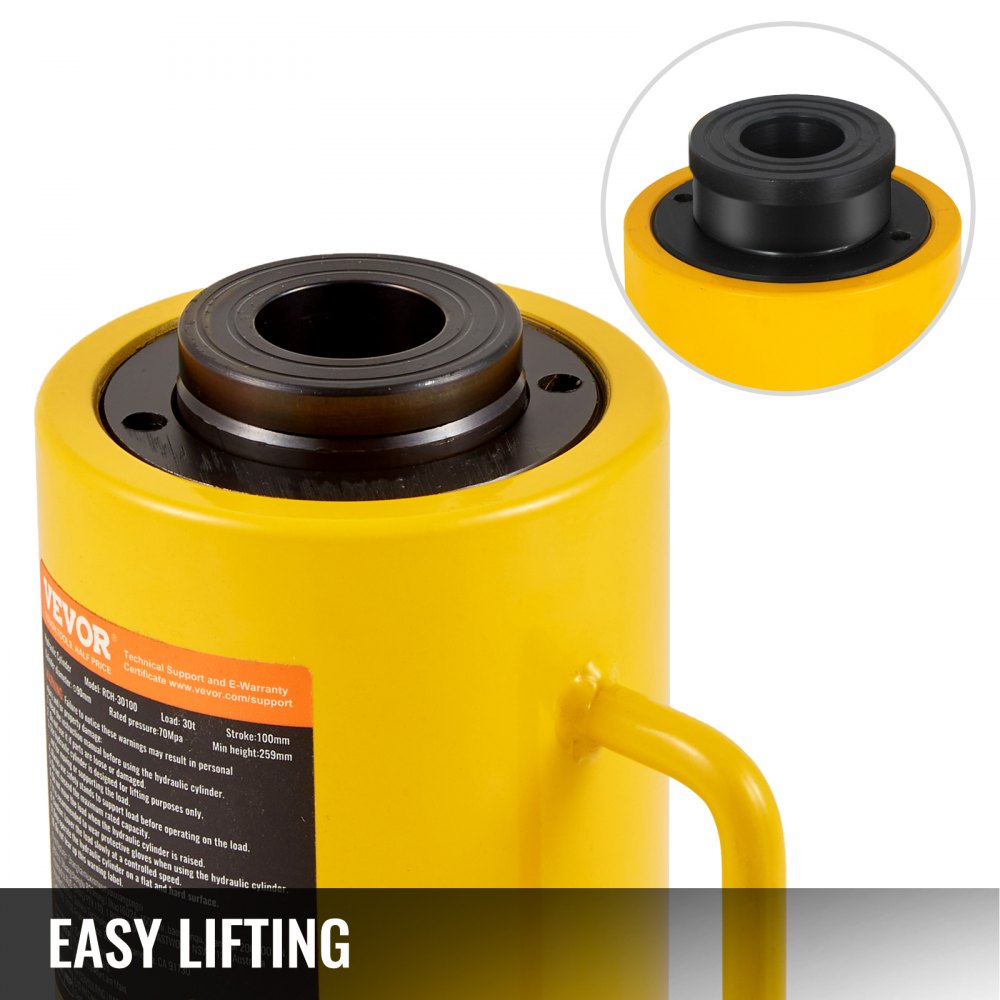 010575126179 - Heavy-Duty Hydraulic Cylinder Jack 30 Ton, 100mm Stroke