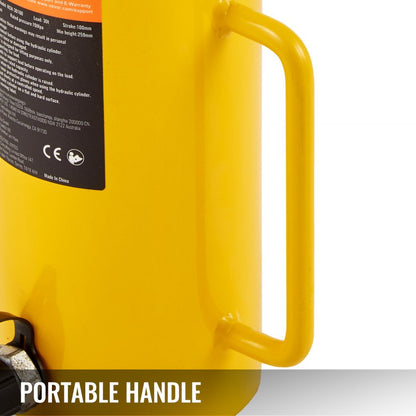010575126179 - Heavy-Duty Hydraulic Cylinder Jack 30 Ton, 100mm Stroke