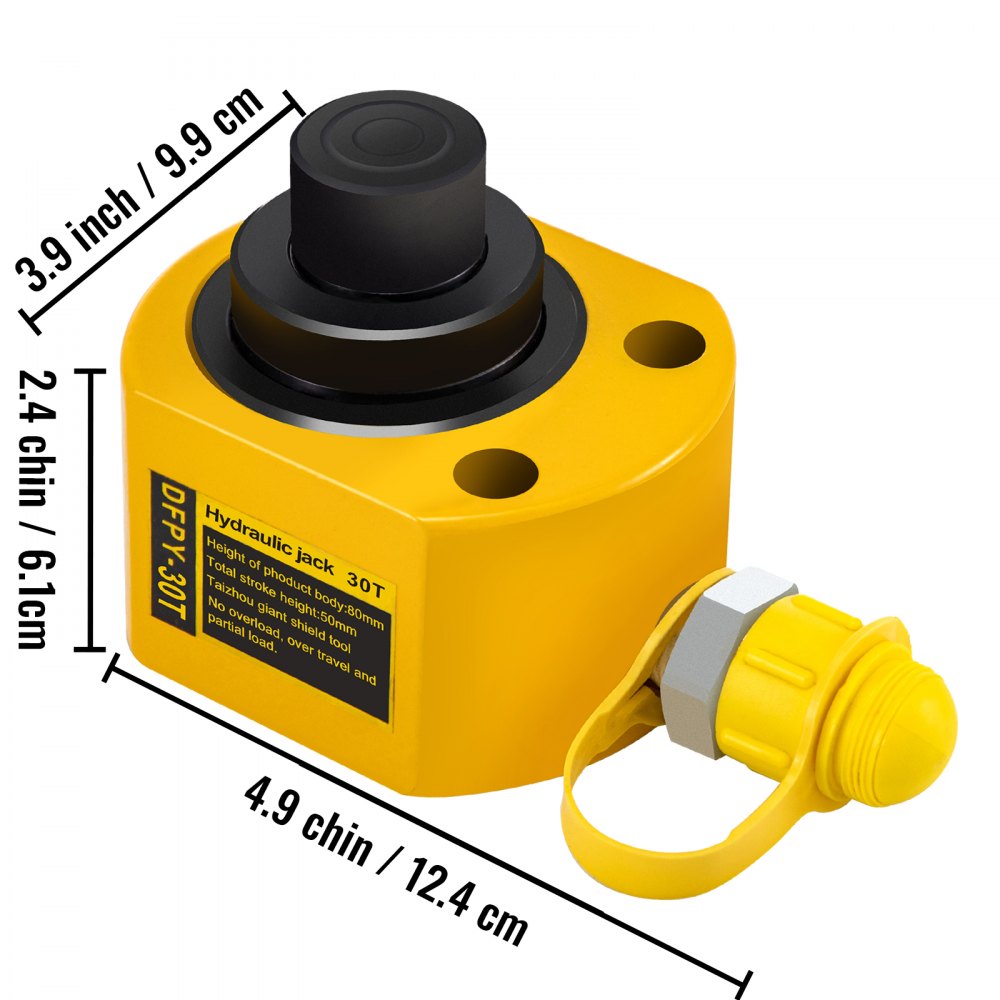 010872604138 - 30T Low Height Hydraulic Cylinder with 50mm Stroke