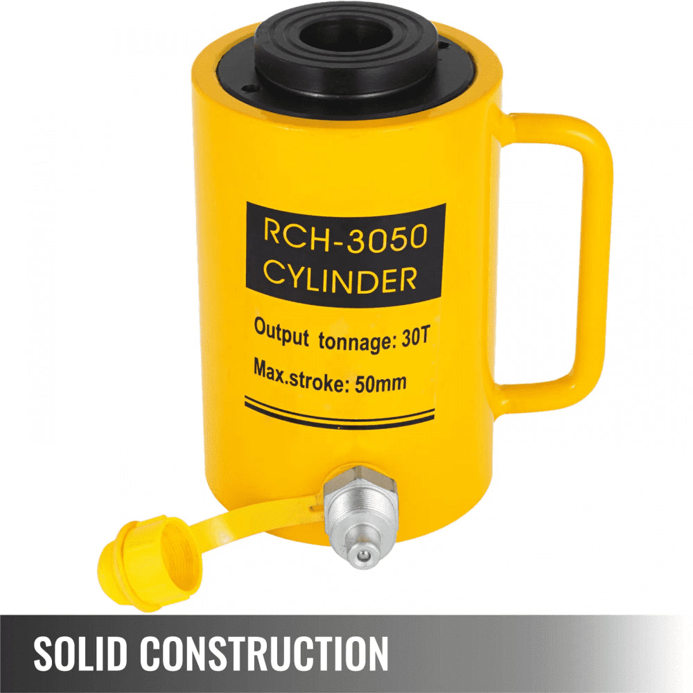 010655740701 - 30T Heavy-Duty Hydraulic Cylinder Jack with 50mm Stroke