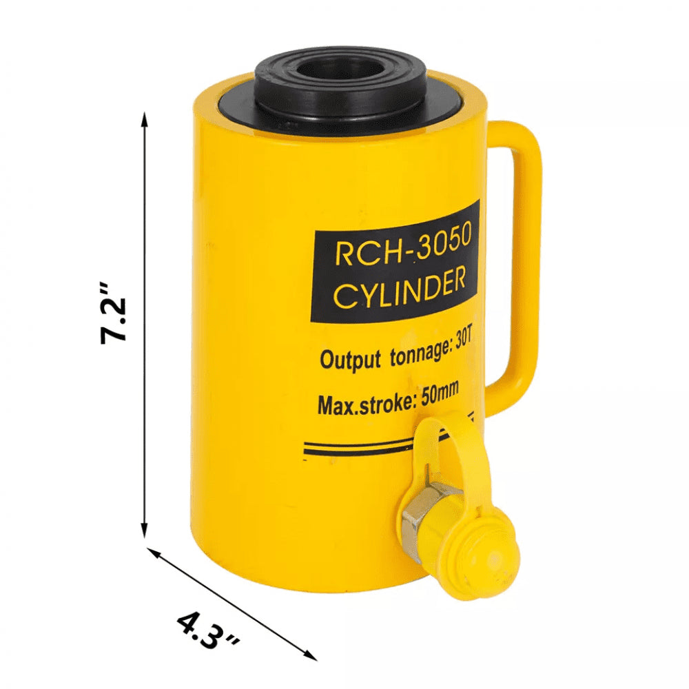 010655740701 - 30T Heavy-Duty Hydraulic Cylinder Jack with 50mm Stroke