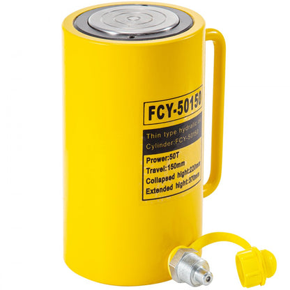 010715717630 - 50 Ton Hydraulic Cylinder Jack, 6" Stroke, Heavy-Duty Metal