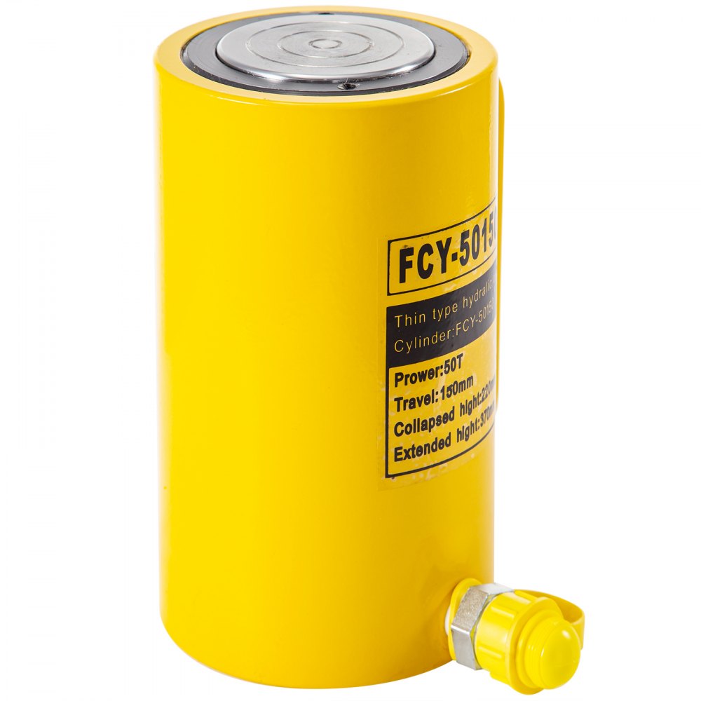 010715717630 - 50 Ton Hydraulic Cylinder Jack, 6" Stroke, Heavy-Duty Metal