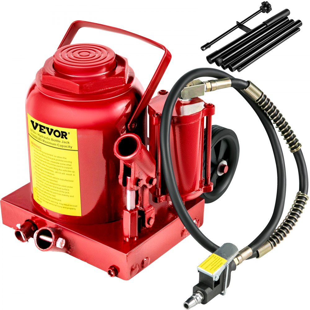 010762352058 - 50 Ton Air Hydraulic Bottle Jack for Heavy-Duty Lifting